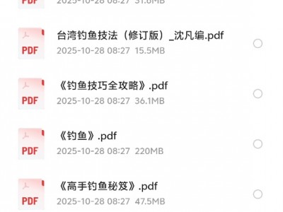 花了199买来的钓鱼技法、经验、工具类电子书【电子书】【多格式】