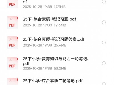 花了199买来的2025年下教资笔试学霸笔记【中小：科一、科二】