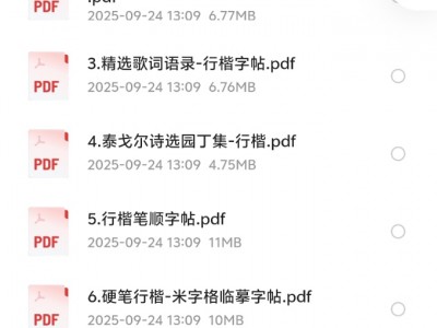 花了199，在淘宝买的电子字帖，各种各样的字帖都有